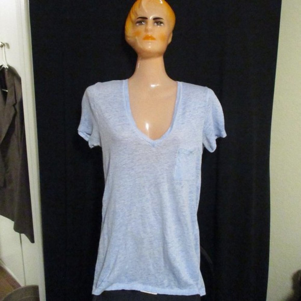 J. Crew Light Blue XS Pullover Short Sleeves Casual Top -- Final Price